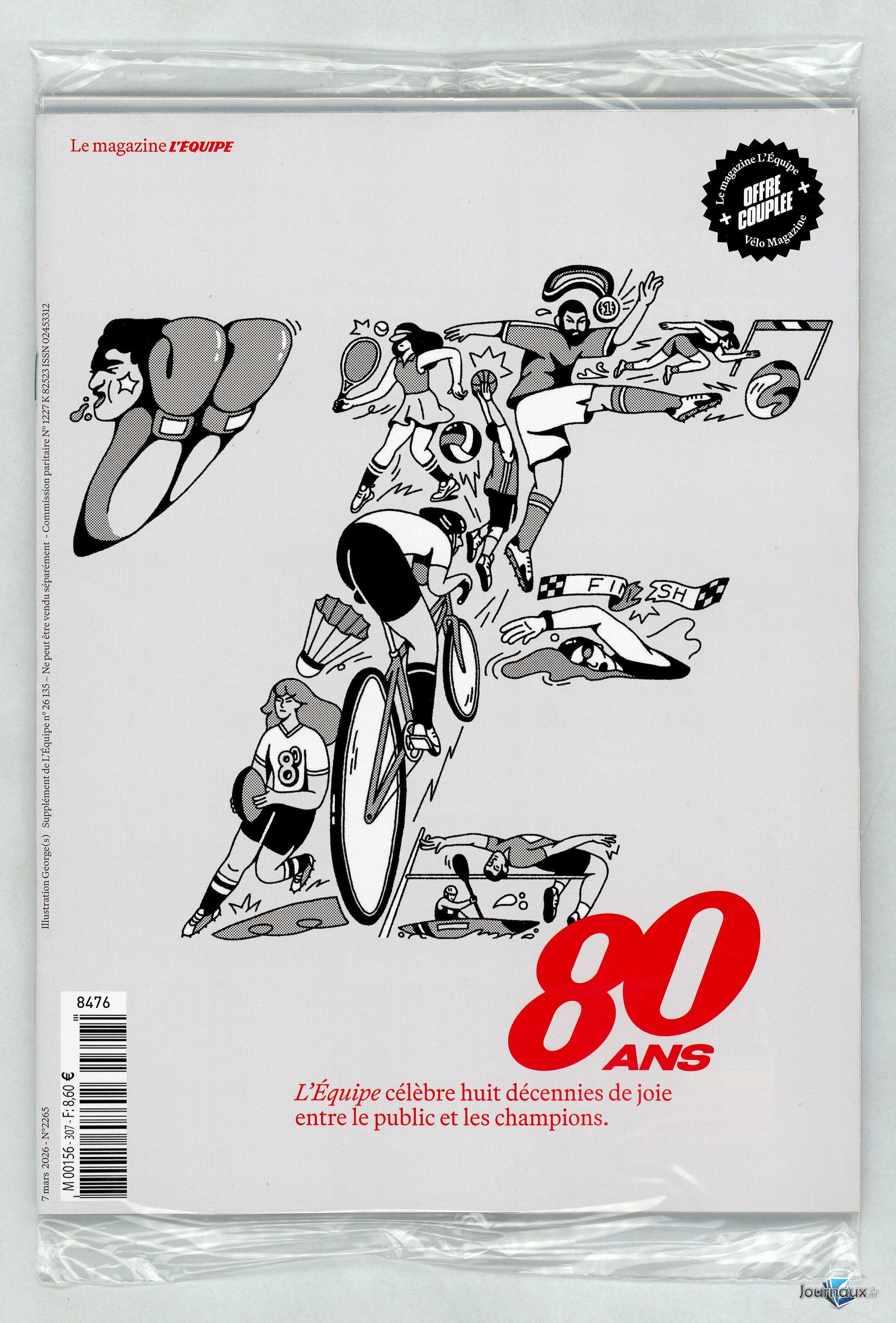 L'Equipe + Equipe Magazine + Vélo Magazine n° 307 2026-03-07