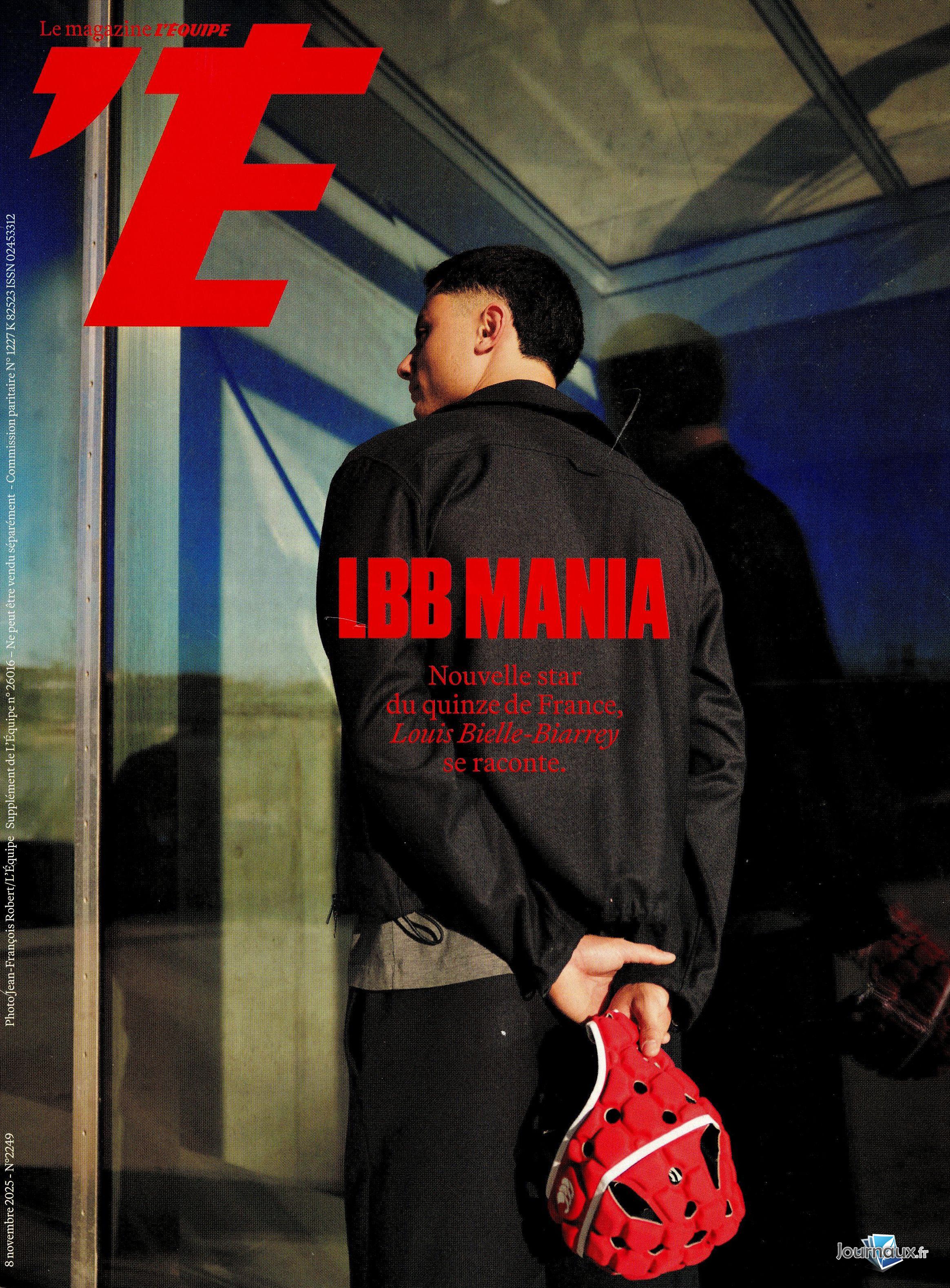 L'Equipe Samedi + Supplément Equipe Magazine + France Football n° 1108 2025-11-08