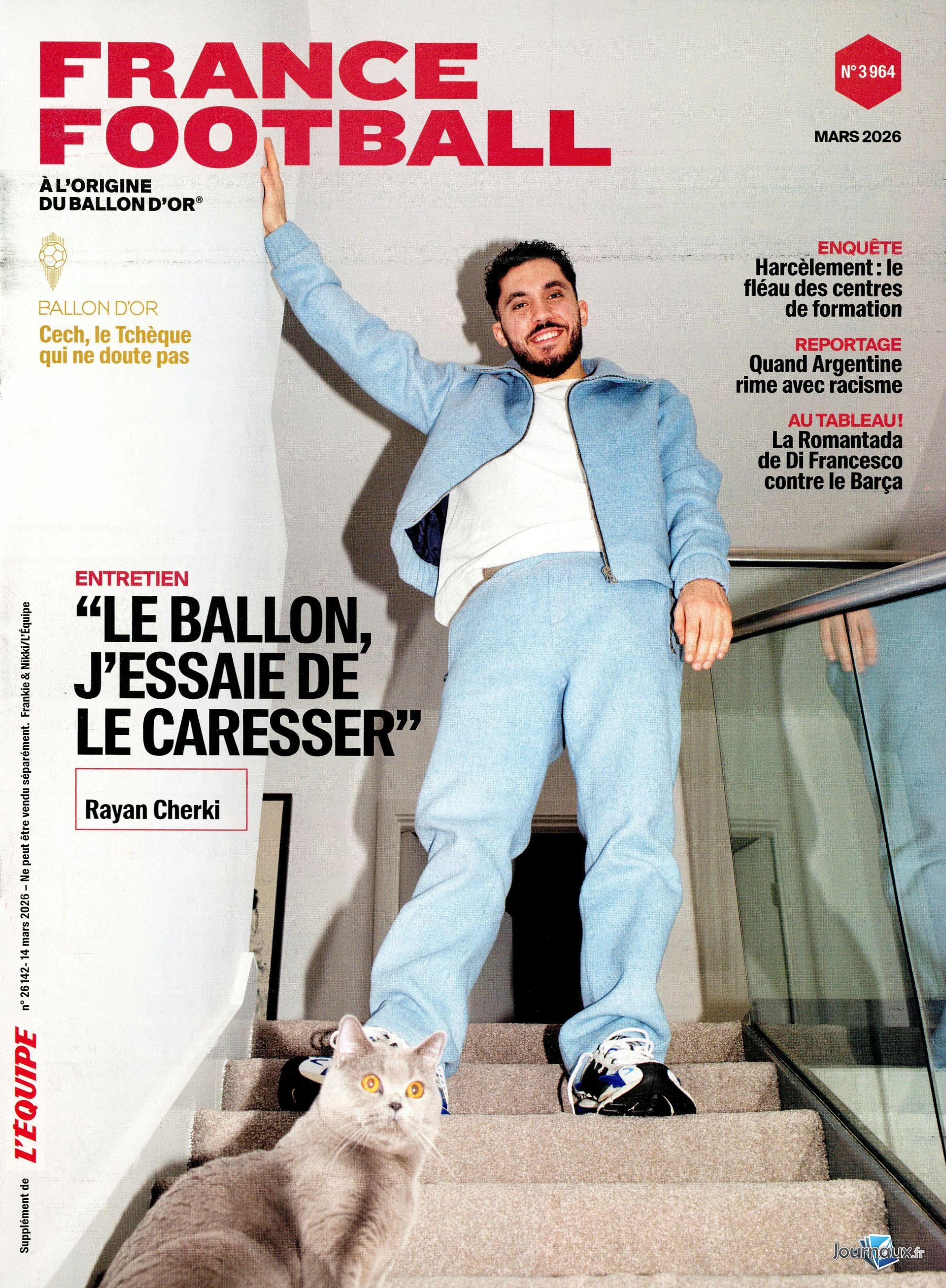 L'Equipe Samedi + Supplément Equipe Magazine + France Football n° 314 2026-03-14
