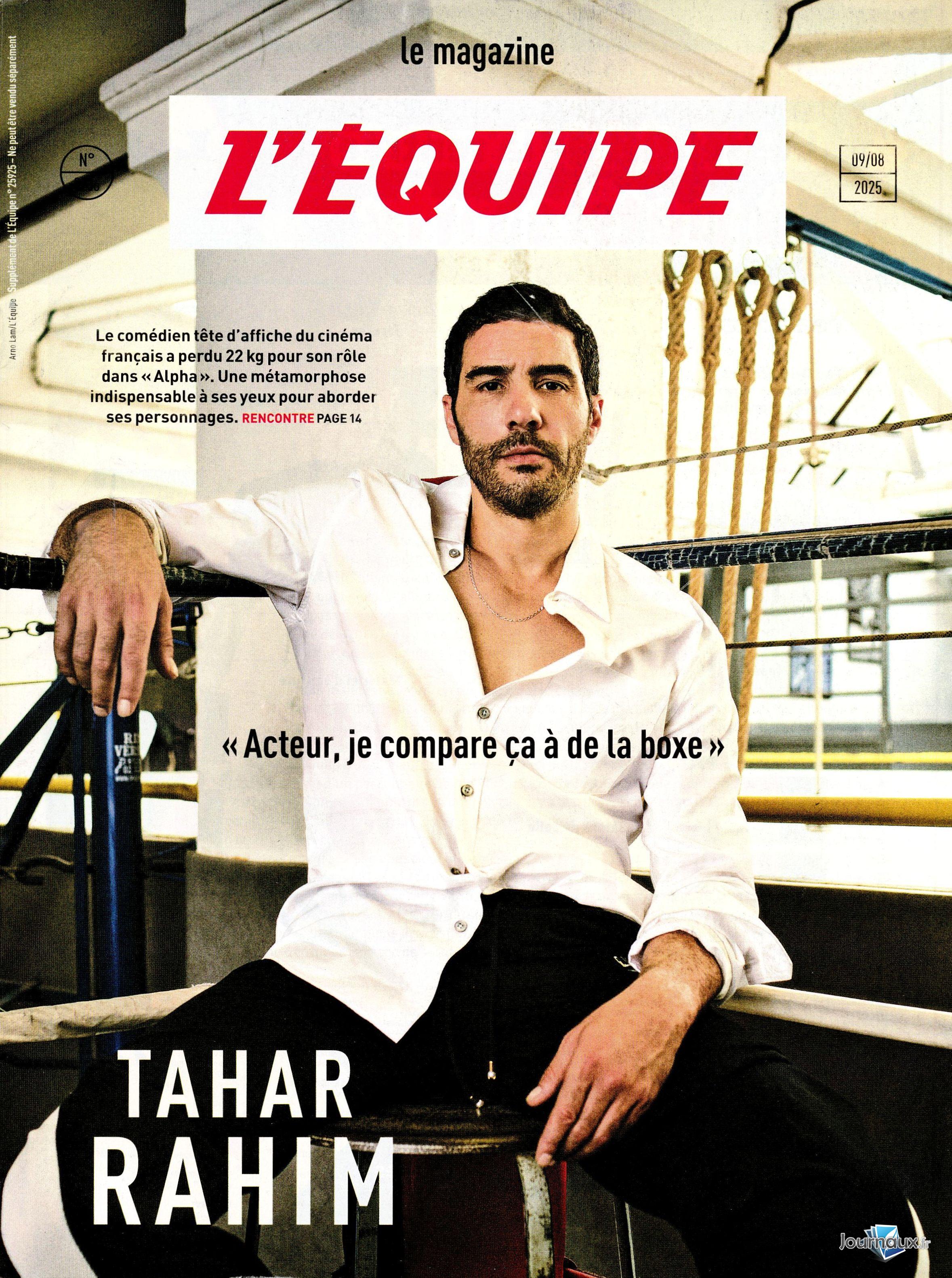 L'Equipe Samedi + Supplément Equipe Magazine + France Football n° 809 2025-08-09
