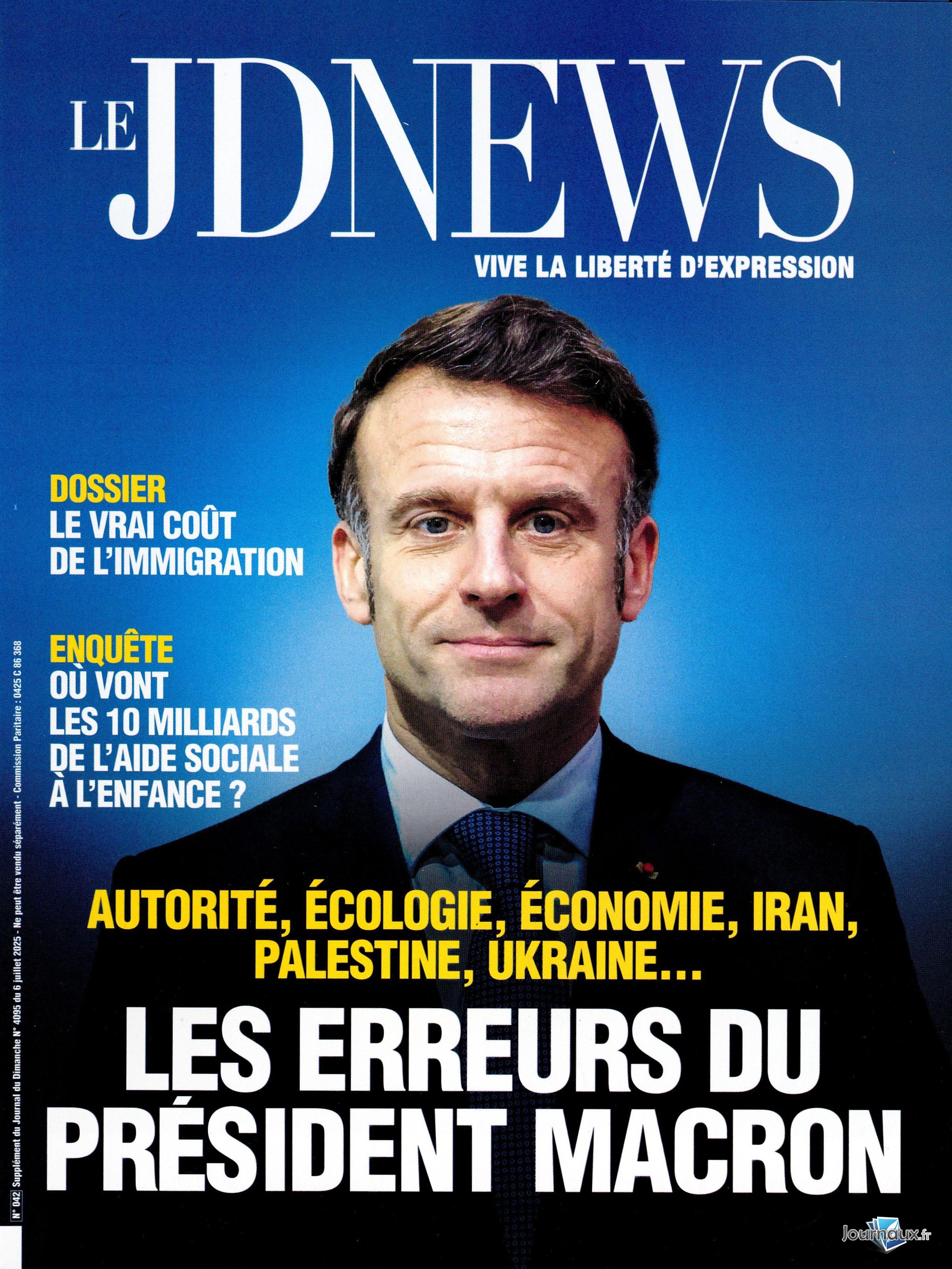 Le Journal Du Dimanche n° 4095 2025-07-07