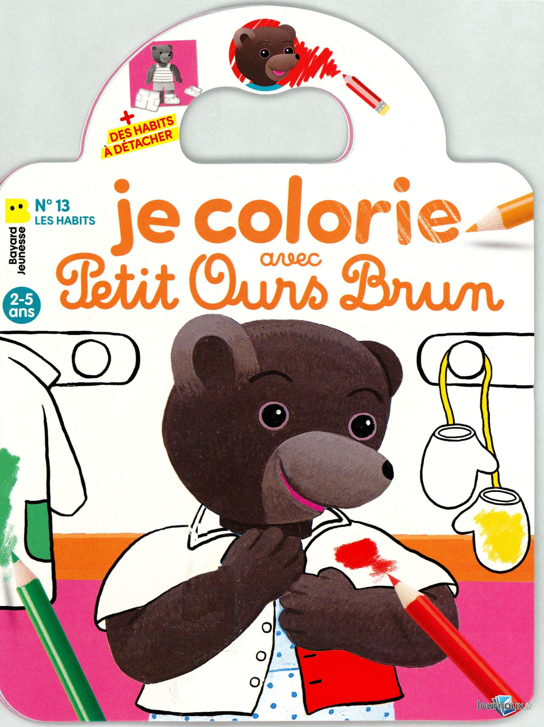 Je Colorie Avec Petit Ours Brun n° 13 2025-01-09