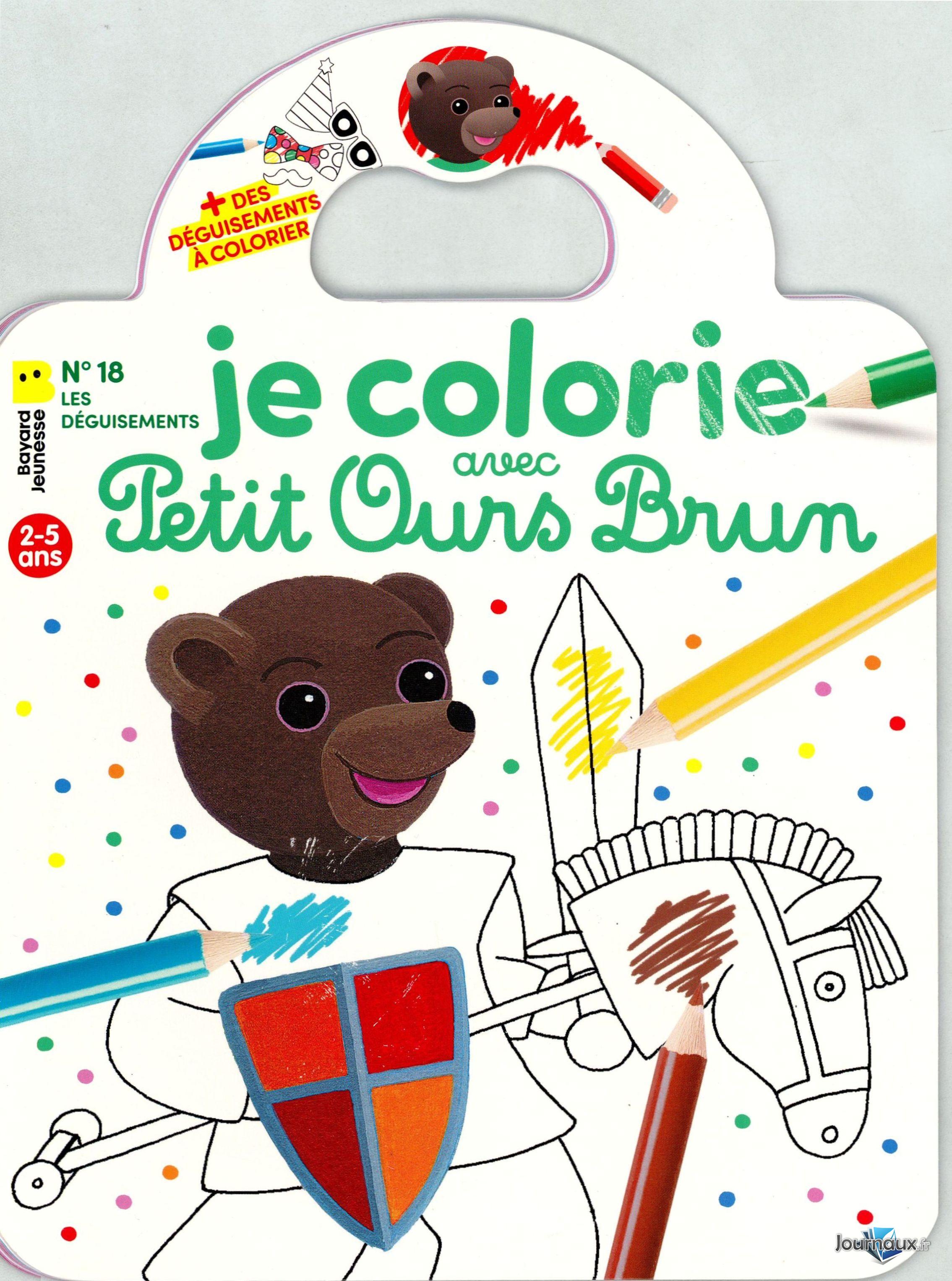 Je Colorie Avec Petit Ours Brun n° 18 2026-03-20