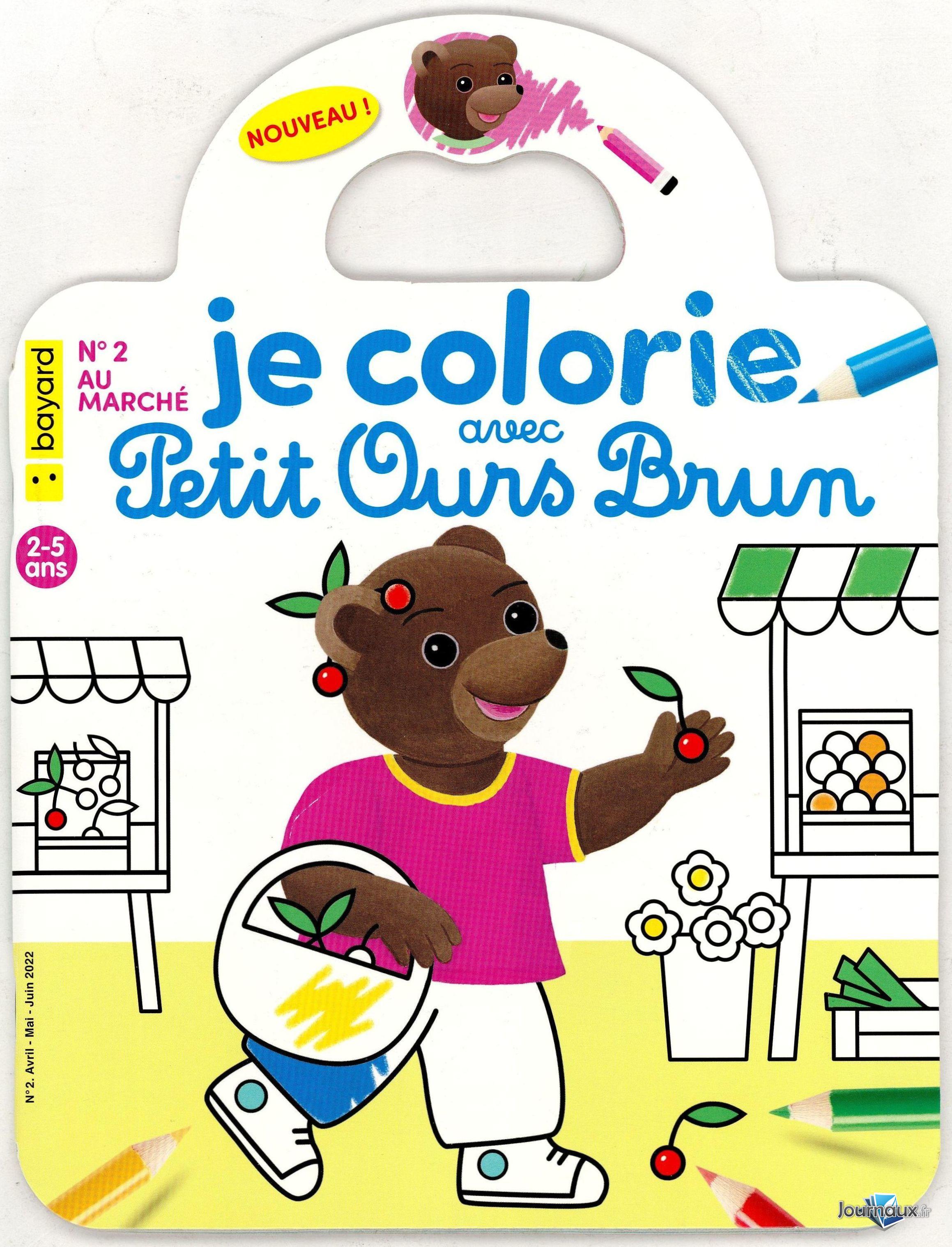 Je colorie avec Petit Ours Brun n° 2 2022-04-01