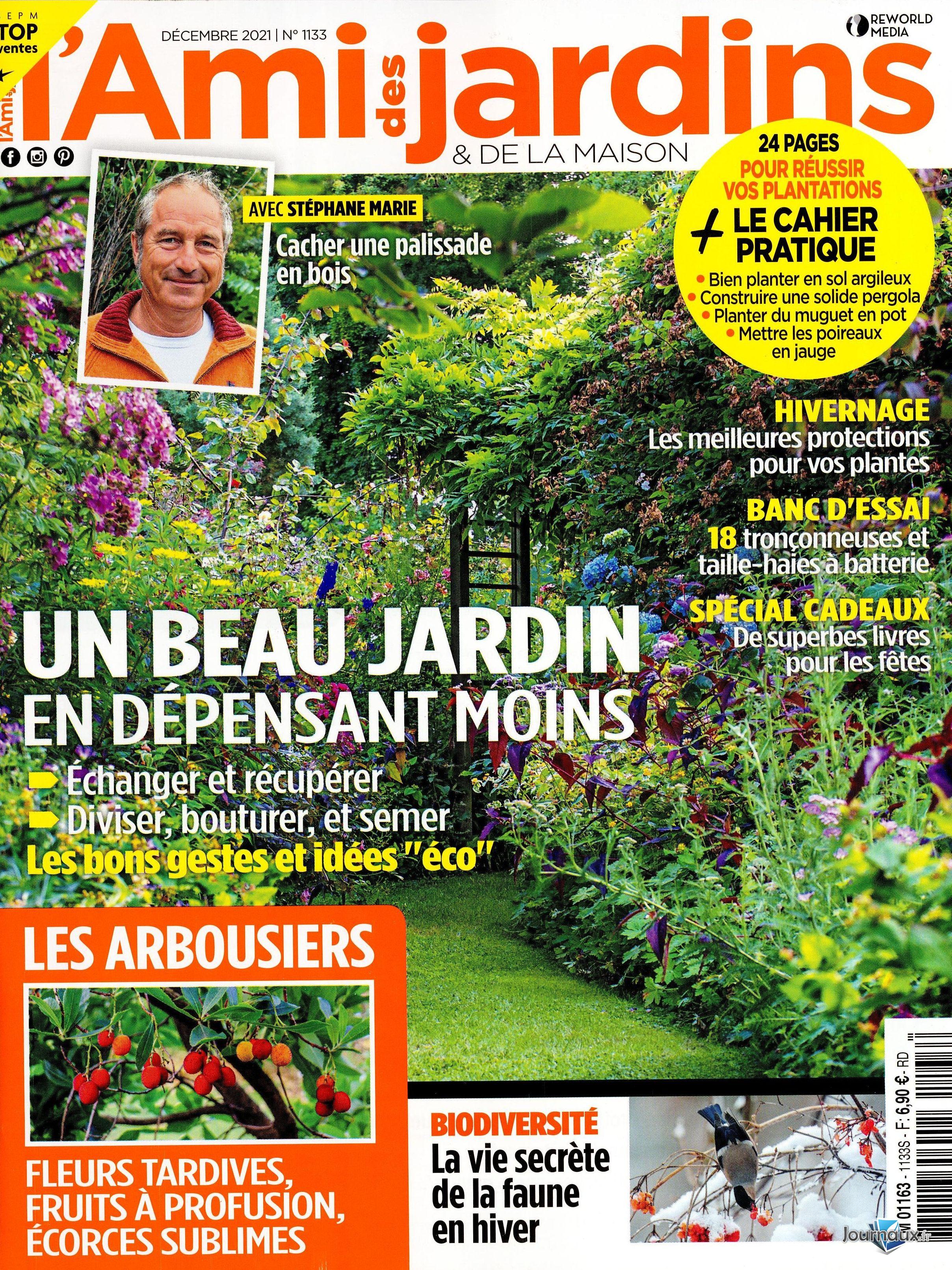 L'Ami des Jardins + Maison & Travaux n° 1133 2021-11-30