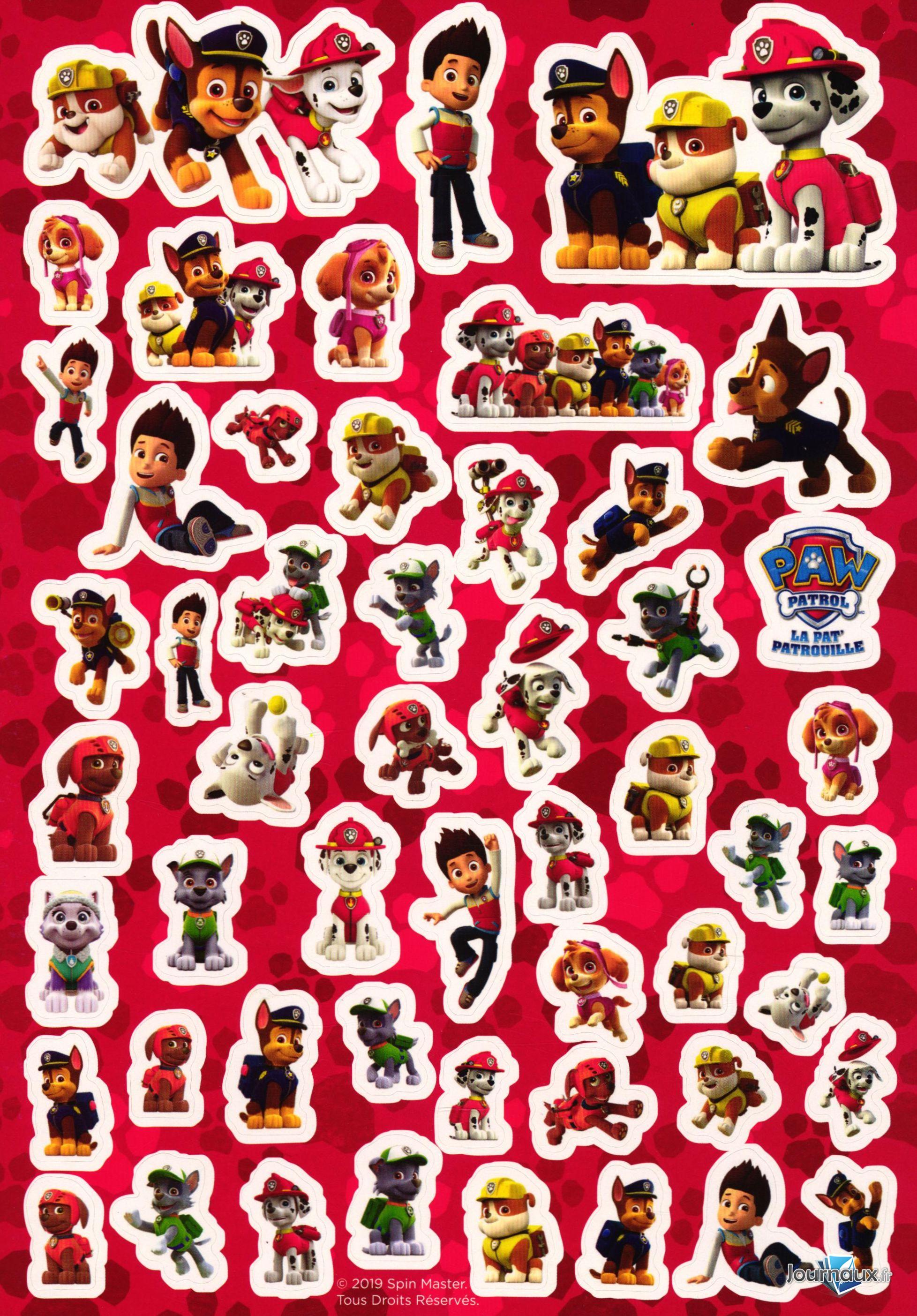 Pack 100 Stickers Paw Patrol n° 1 2021-08-14