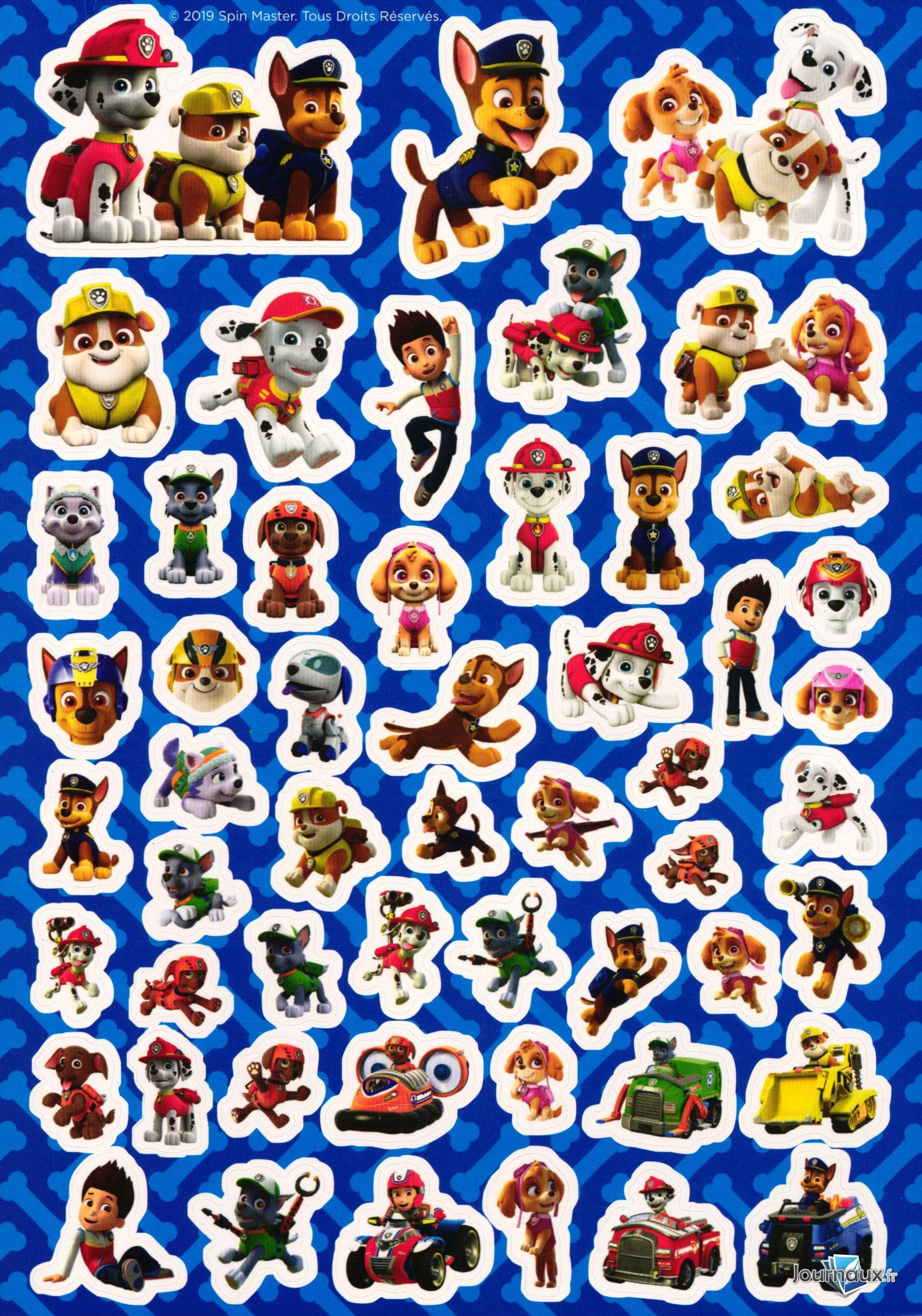 Pack 100 Stickers Paw Patrol n° 1 2021-08-14