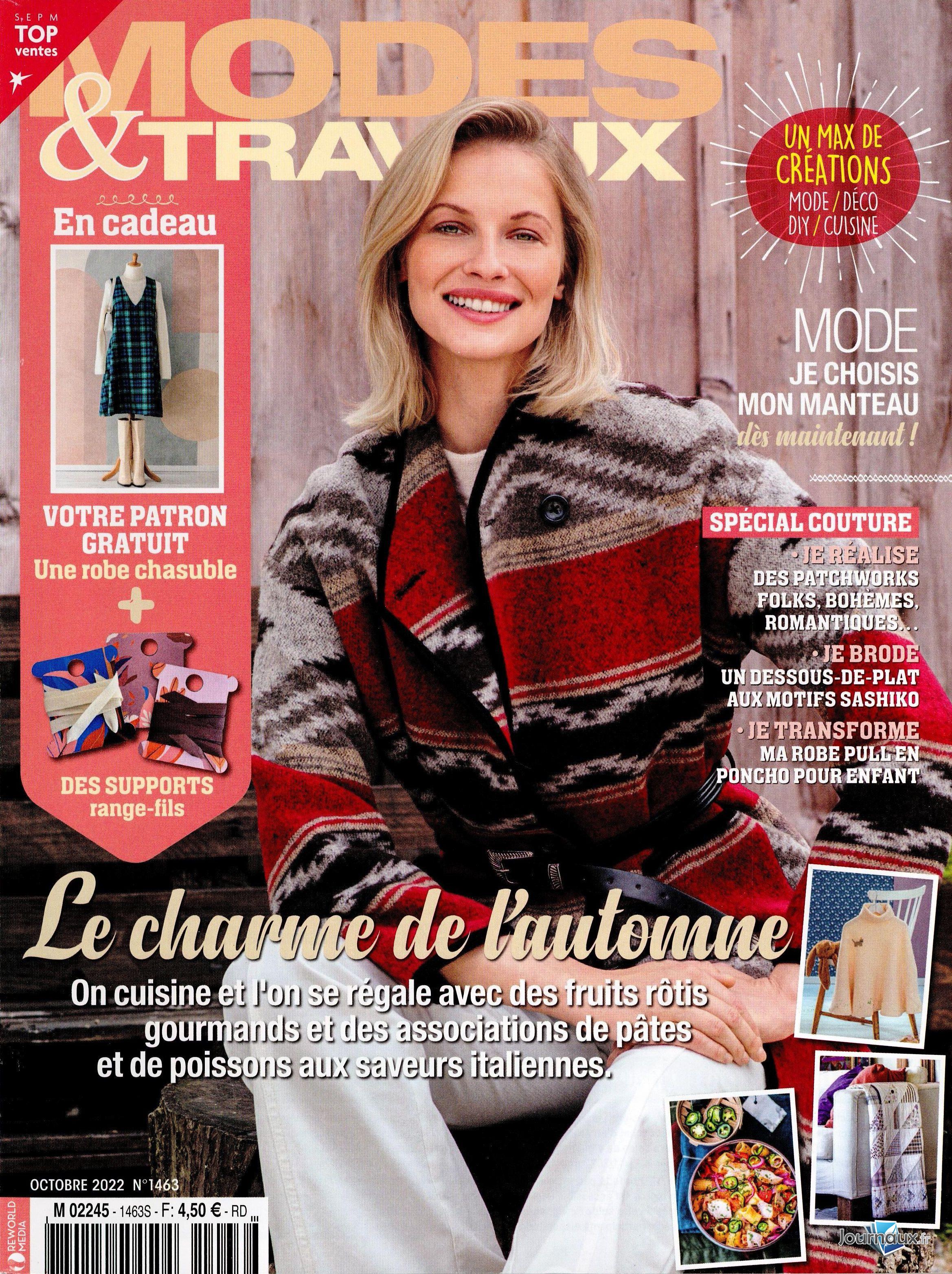 Modes & Travaux + Marie France n° 1463 2022-09-01