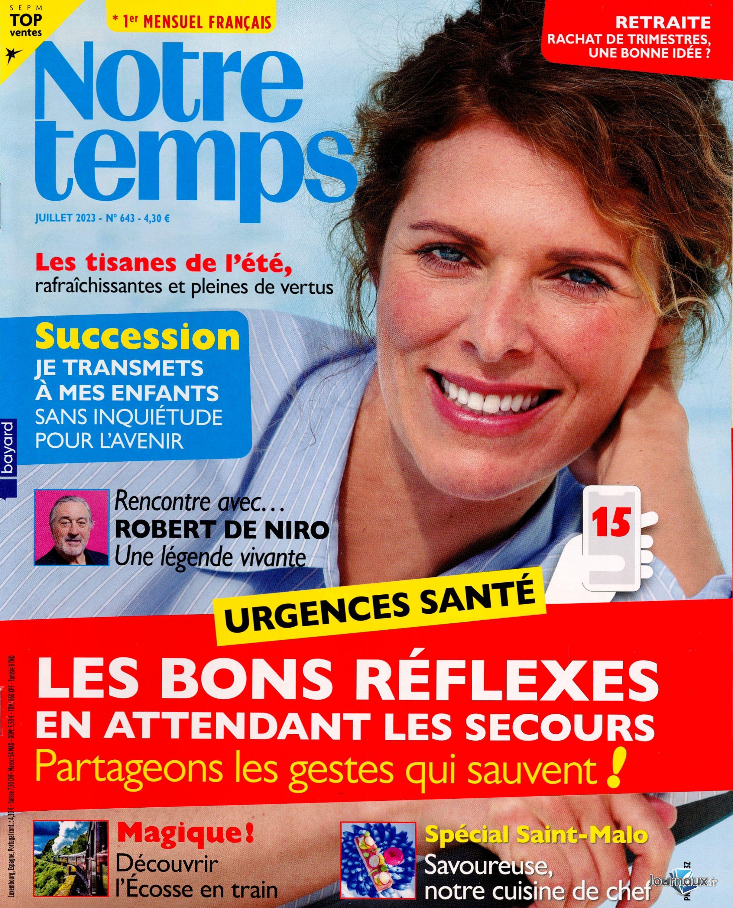 Notre Temps + Hors-Série Santé & Bien-être n° 643 2023-06-07