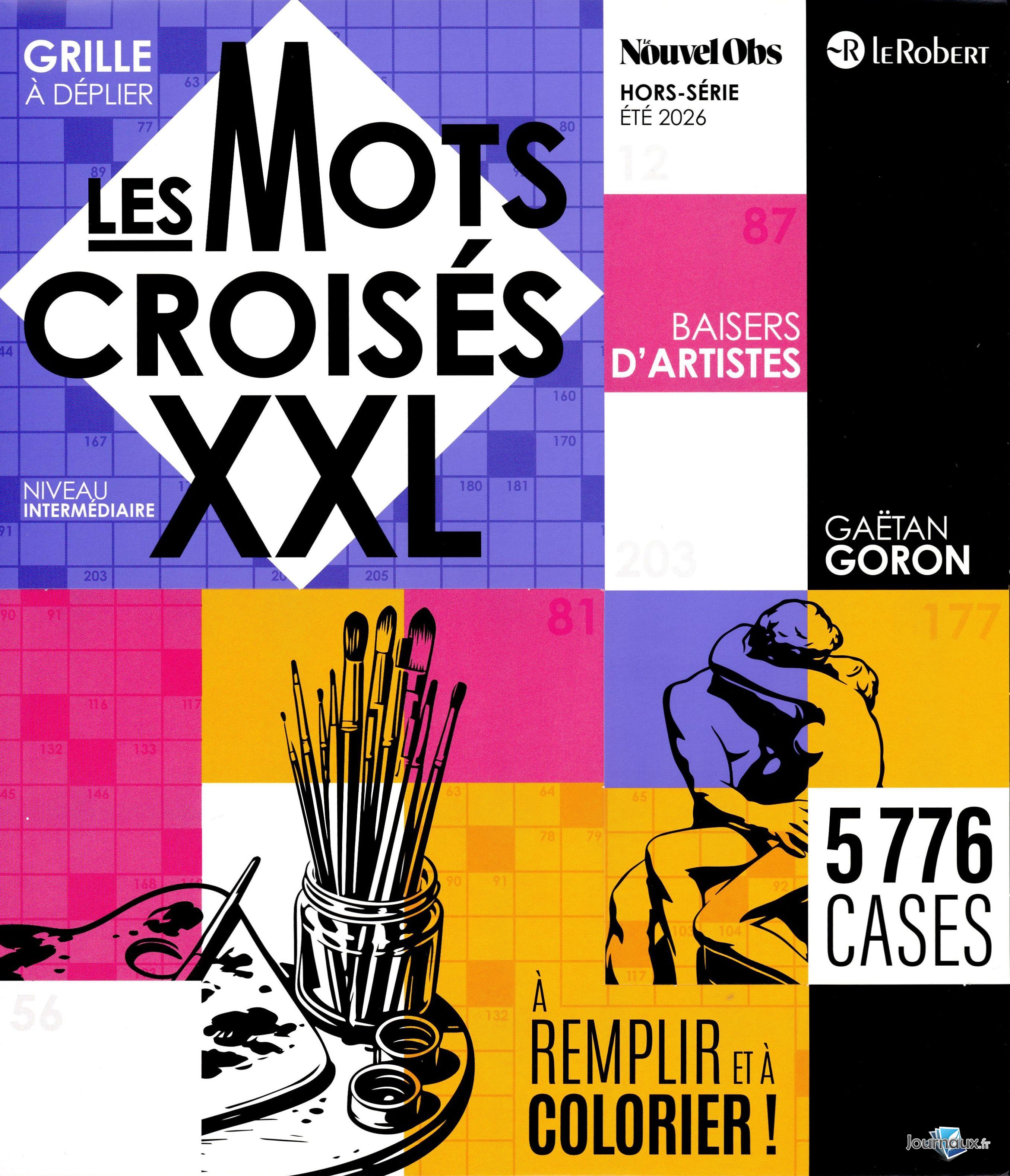 Le Nouvel OBS Hors-Série été 2026 Mots Croisés XXL Baisers d'Artistes n° 1 2026-06-04