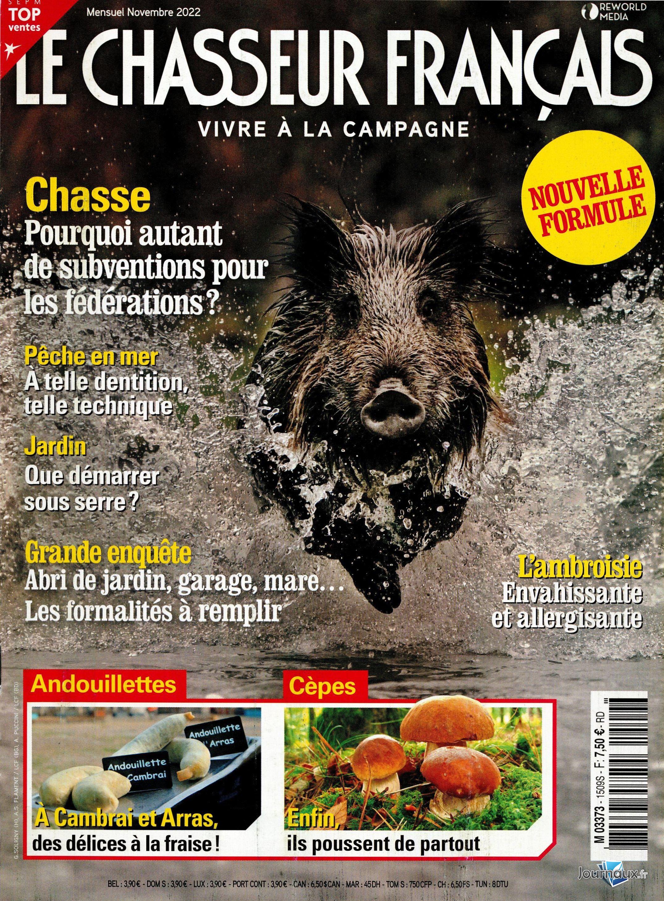 Le Chasseur Français + Calendrier n° 1509 2022-10-27
