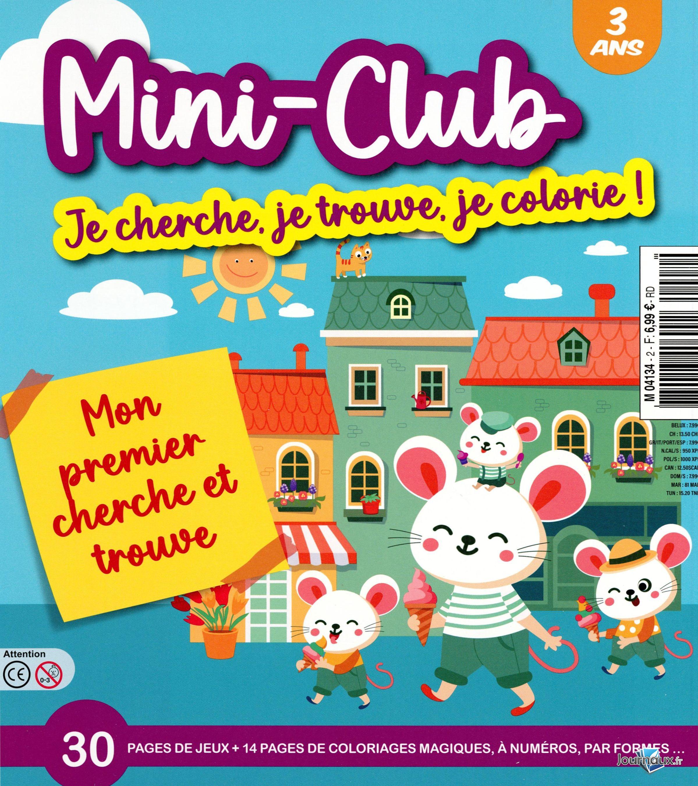 Mini-Club je cherche, je trouve, je colorie !  n° 2 2026-01-02