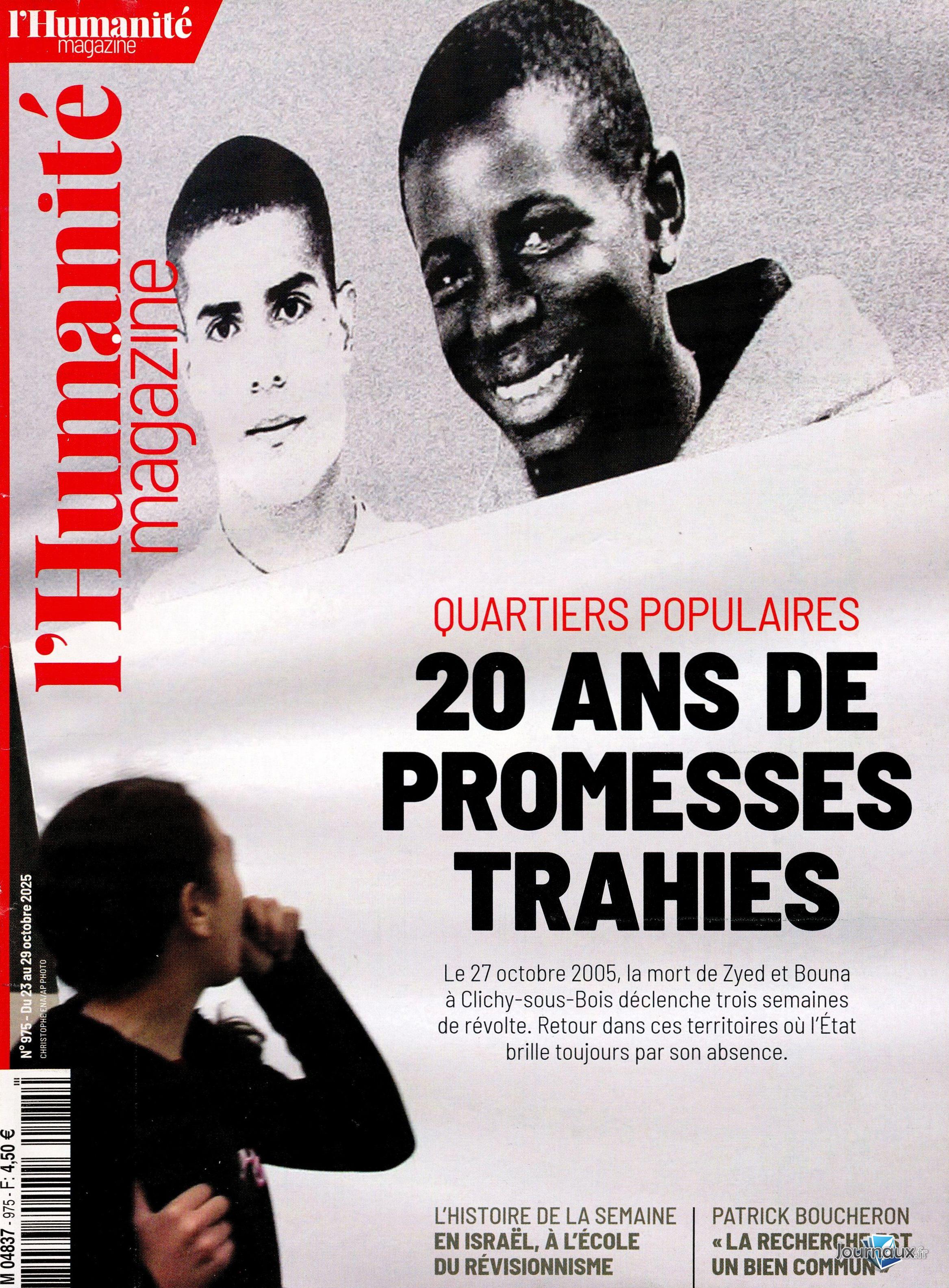 L'Humanité Magazine n° 975 2025-10-23