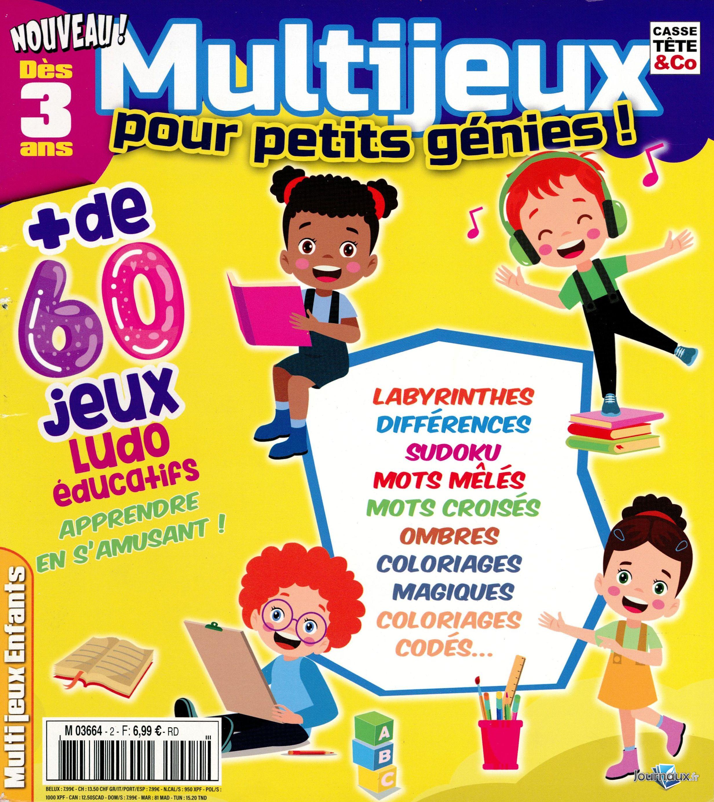 Multijeux pour petits génies ! Dès 3 ans n° 1 2026-01-30