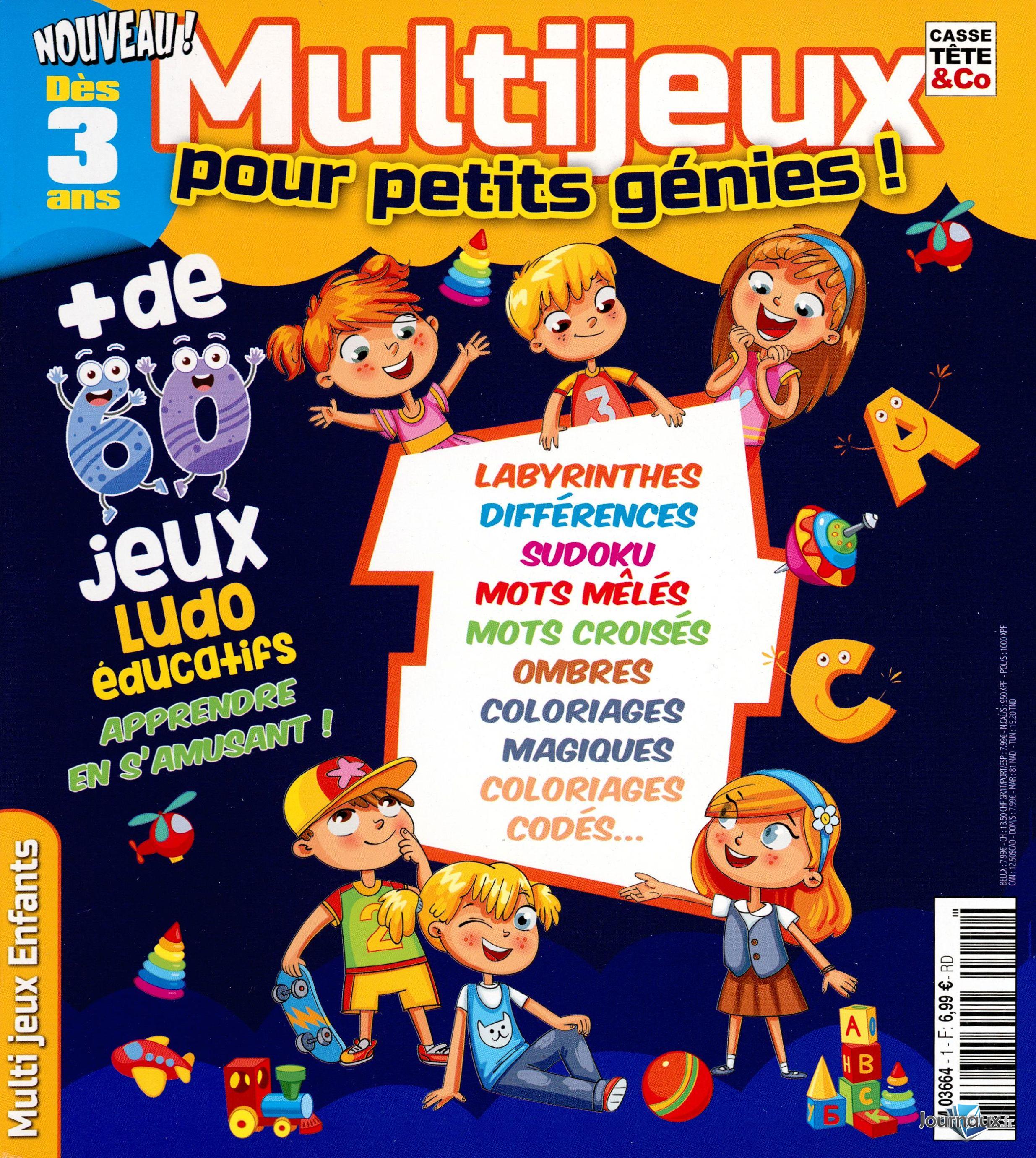 Multijeux pour petits génies ! Dès 3 ans n° 1 2026-01-30