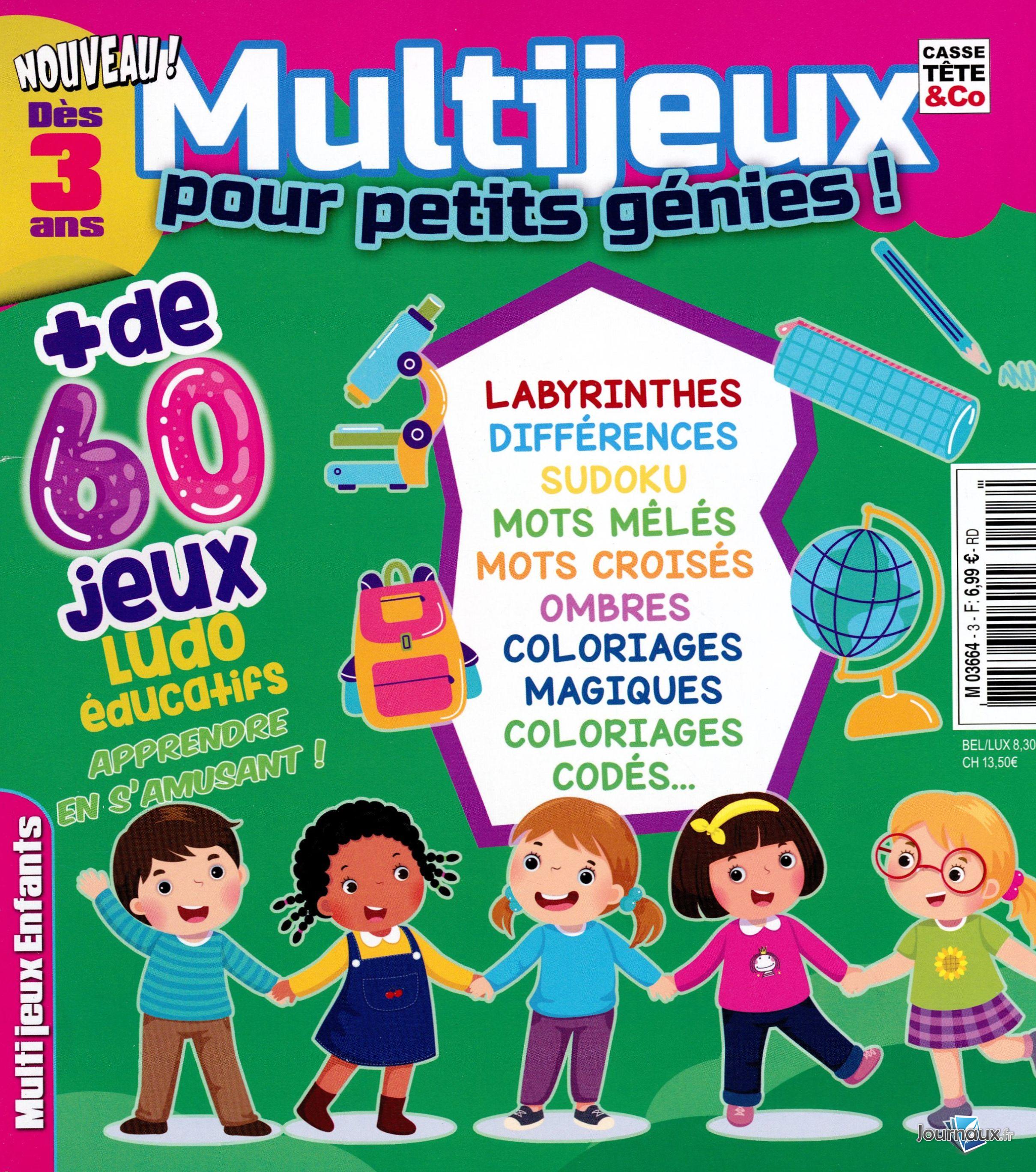 Multijeux pour petits génies ! Dès 3 ans n° 2 2026-07-23