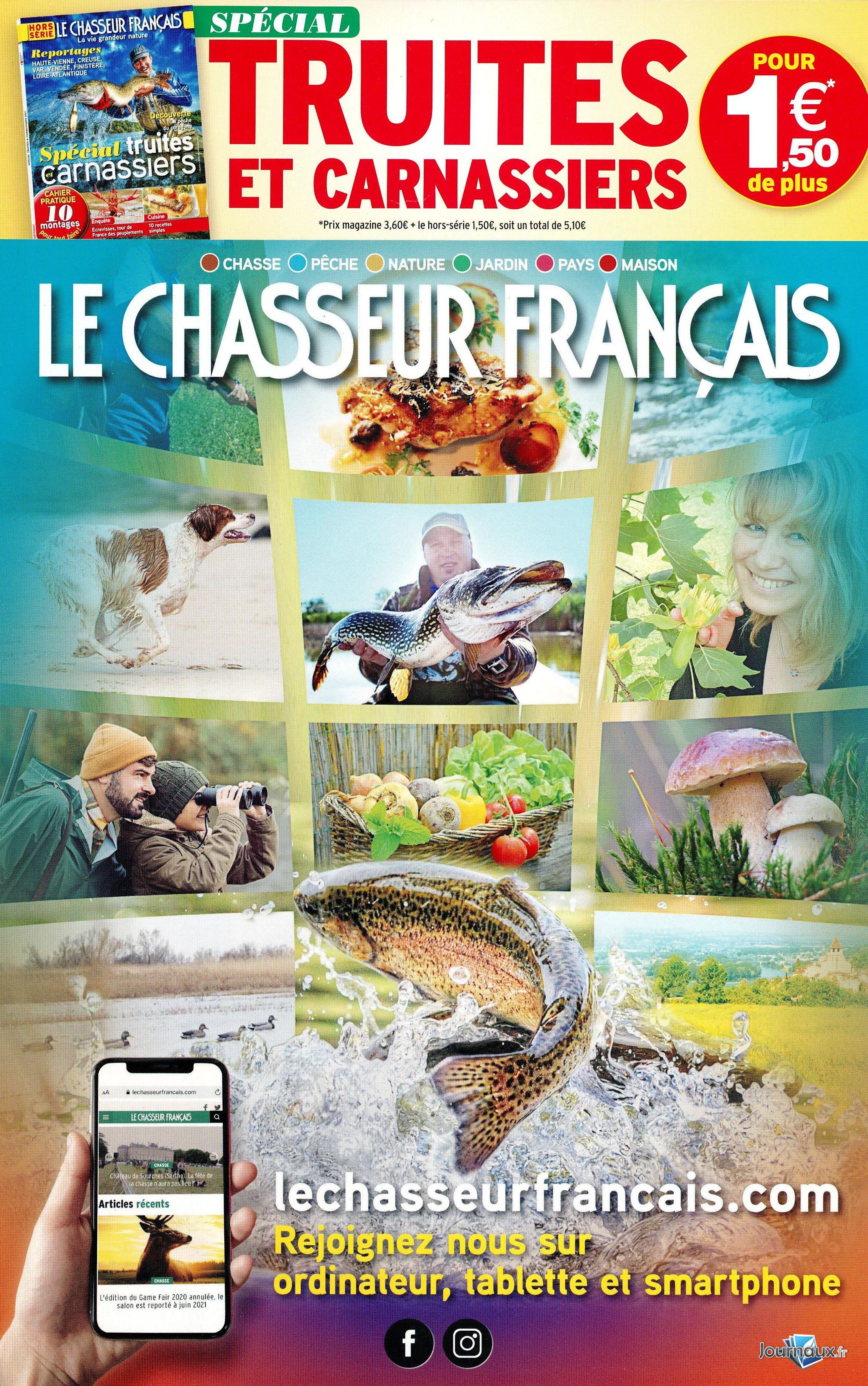 Le Chasseur Français + un 2ème Magazine n° 1501 2022-02-24