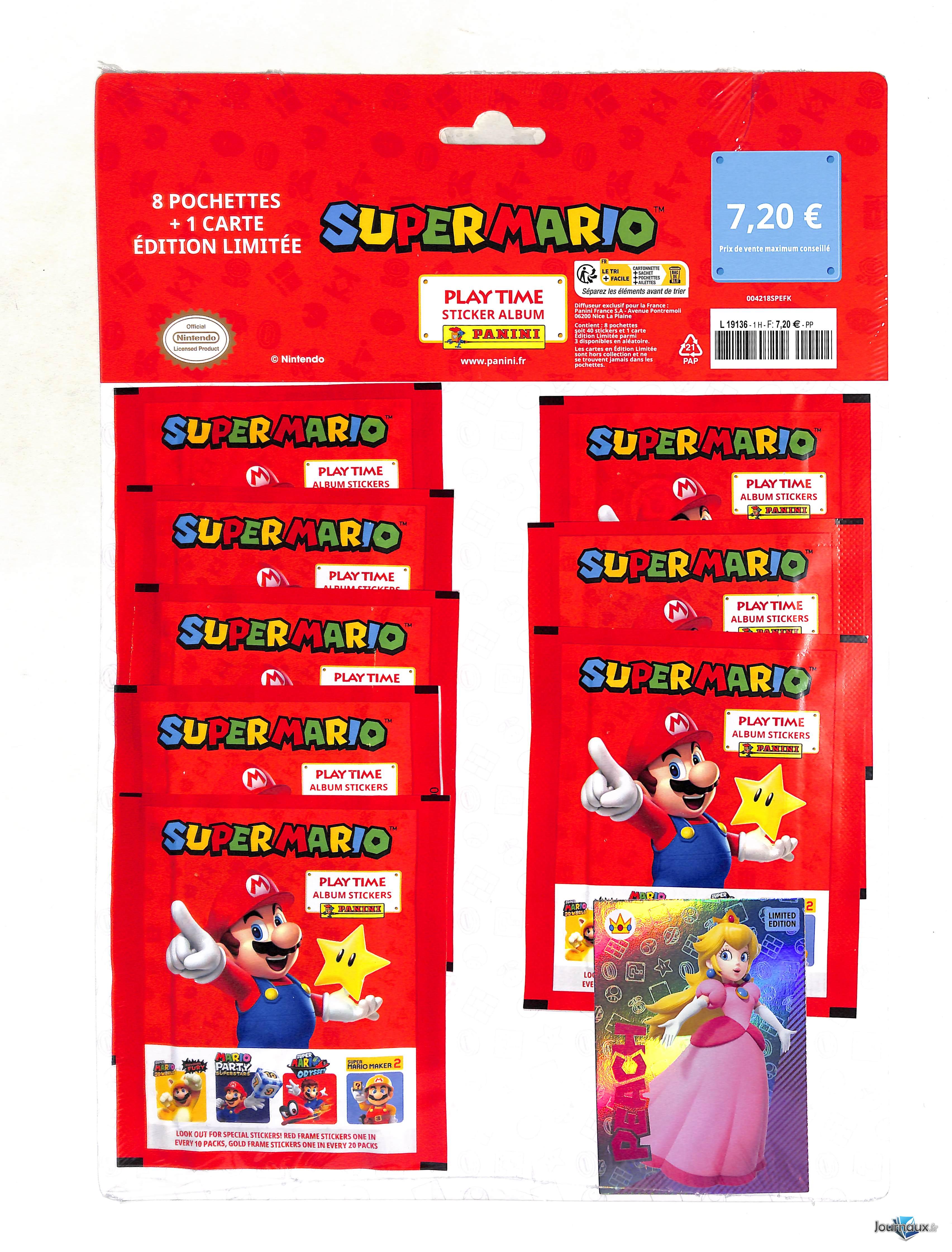 Kit de démarrage Super Mario - 1 album + 24 cartes et 1 carte édition  limitée - Tote bag - Supports Customisation - Customisation
